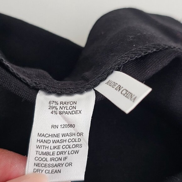 Amanda + Chelsea Alex Ponte Knit Trousers Modern Fit Ankle Stretch Black 6 NWT - Picture 12 of 16